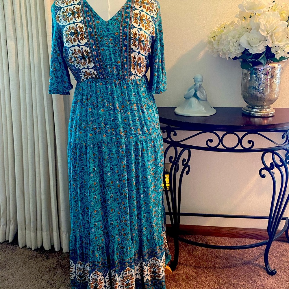 🍁Prairie boho maxi dress🍁